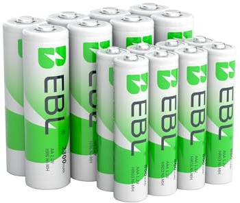 EBL Batterie ricaricabili AA AAA