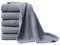 Prinz Strickdecke, Wohndecke, Kuscheldecke 130 x 170 cm (Mittelgrau)