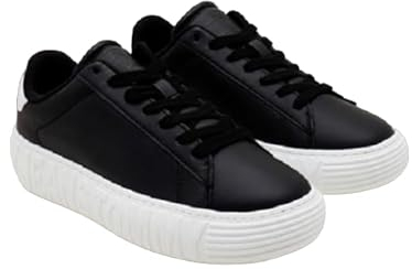 Tommy Jeans Zapatillas para Mujer Sneaker con Suela Cupsole, Negro (Black), 38