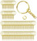 70 Pezzi 25 mm Anelli Portachiavi Anello Ganci Portachiavi Anellini Acciaio Inox Accessori per Portachiavi Fai Da Te Kit per Porta Chiavi Mestieri Lavori di Bricolage | Oro