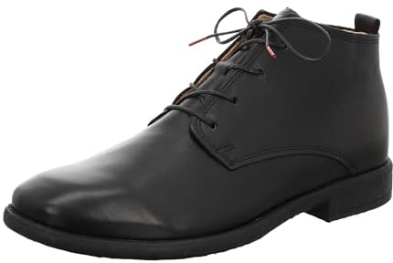 Think Herren CIVITA nachhaltige Stiefelette, Schwarz 0080, 43 EU
