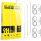 Niphabe 3 Piezas Protector Pantalla Para iPhone 11 con Protector Camara Para iPhone 11,6,1 Pulgadas,Dureza 9H,HD Cristal Templado,Antiarañazos,Antihuellas,Sin Burbujas,Ultra Transparente