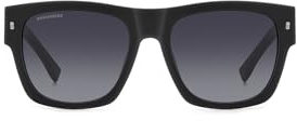 DSQUARED2 Herren Icon 0004/S Sonnenbrille, Mattschwarz Palladium, 55