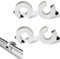 4 Stk SBR Linearer Schienenstopper,SBR20 Linearer Schienenstopper,20mm Linearschiene Befestigungsring,für SBR20 Linearschiene CNC-Teile Werkzeug Wellenbegrenzung Befestigungsring Aluminiumlegierung