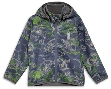 Kabooki LEGO® NINJAGO LWSAKU 200 Softshelljacke Jungen – Wasserdicht & winddicht – Abnehmbare Kapuze – Atmungsaktiv mit reflektierenden Details