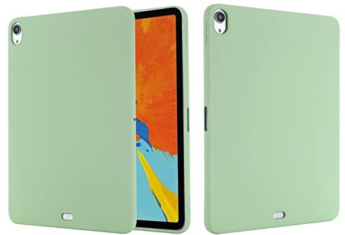 SHIEID Cover per Apple iPad Air 11 (2024), Custodia in TPU Tinta Unita, Case in Silicone Morbido, Custodia in gomma antiurto sottile Cover per Apple iPad Air 11 (2024)-Verde