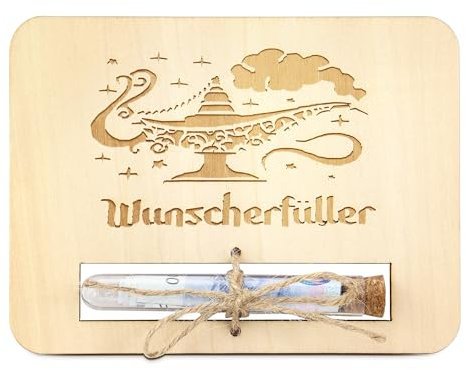 TAKULA Geld Geschenke Ideen-Wunscherfüller Geldgeschenk,Geldgeschenke Verpackung Wunscherfüller Gutschein,Wunscherfüller Reagenzglas