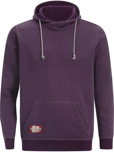 Jan Vanderstorm Herren Sweatshirt Blankard Mit Kapuze | Hoodie | Baumwoll-Mischung | Große Größen L-7xl dunkelrot, 4XL (XXXXL) - 68/70