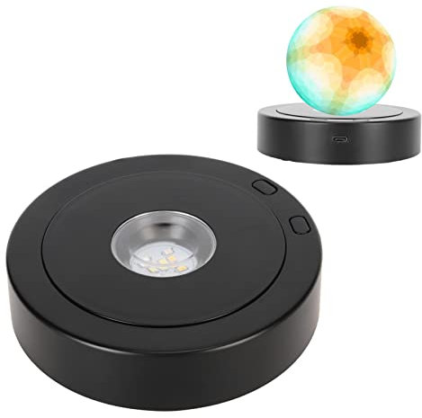 LED Rotating Display Stand, Display Turntable Stand Automatic Mute Rotating Turntable for Photography Products 360 Degrees 80s