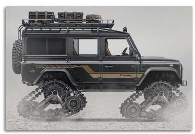 JTLFXY Offroad-SUVposter für Defender 110, schwarzes Auto-Poster, dekorative Malerei, Leinwand, Wandposter und Kunstdruck, moderne Familienschlafzimmer-Dekoration, Poster, 30 x 45 cm