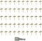 50PCS 2 Inch Fence Fastener Nails Galvanized Stainless Steel Staple for Wire Mesh Fencing with Teeth and Rubber Washer