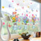 WandSticker4U®- Fensterbilder Sommer selbstklebend BLUMEN IN GLASVASEN bunt (84x56 cm) I Fensteraufkleber Fenstersticker Blumen Kinderzimmer Schlafzimmer Bad Küche Fensterdekoration wiederverwendbar