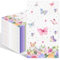 50 Stück Servietten Schmetterling, Servietten Blumen, Servietten Geburtstag, Frühling Servietten, Einweg-Getränke Servietten, Hellrosa Dessert Servietten für Geburtstage, Hochzeiten, Babypartys