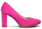 Zapatos de Ante y tacóna Alto Fucsia EU 41