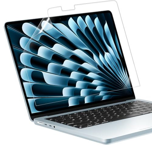15 Screen Protector for MacBook Air 15.3 Inches 2025 M4 Chip Model A3241 Anti-Fingerprint & Scratch-Resistant 5H Hardness Laptop Protector for MacBook Air Accessories 2 Pack (Matte)