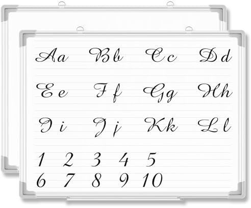 Lincia Magnetische, trocken abwischbare Tafel mit Linien, 61 x 45,7 cm | Liniertes Whiteboard für Planung, Aluminium-Rahmen-Design, zum Aufhängen für Büro, Klassenzimmer, Zuhause, Schulanfang