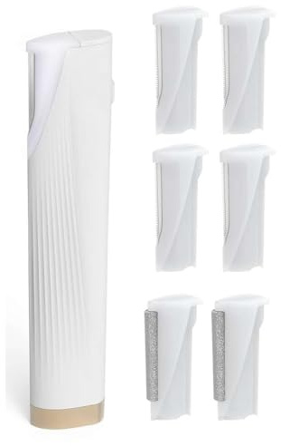 Cool-i® Elektrisches Dermaplaning-Gerät für Frauen mit LED, 3 Stufen, schmerzfrei, Mini-Rasierer inkl. 6 Klingen – Gesichtspeeling & Haarentfernung