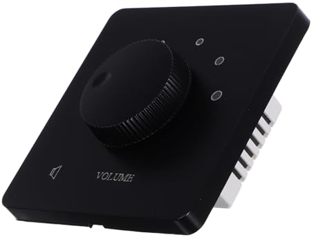BAZEITFLOW Volume Control Panel In-wall Adjustable Speaker Volume Control Knob for Theater Conference Classroom Media Audio Systems