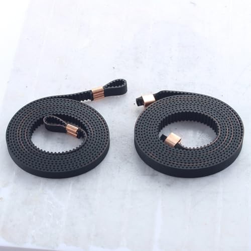 XY Axis 2GT-6 Zahnriemen-Set, 2 Zahnriemen und Kupferschnallenverbinder, Dauerhafter, vibrationsfreier Betrieb, für Kobra2 MAX Drucker