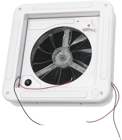 JUUTALK Ventilateur de toit pour lanterneau de caravane - Modèle 36 x 35,5 x 15 cm - Système de remplacement pour fenêtre de camping-car