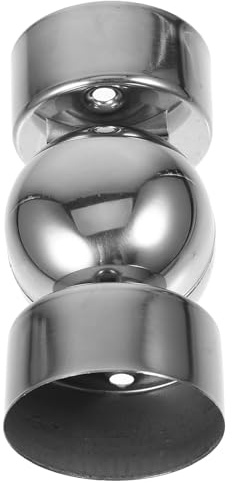 Tofficu Handrail Pipe Connectors Stainless Steel Diameter 45Mm Universal Joint for Stair Railings and Banister Accessories