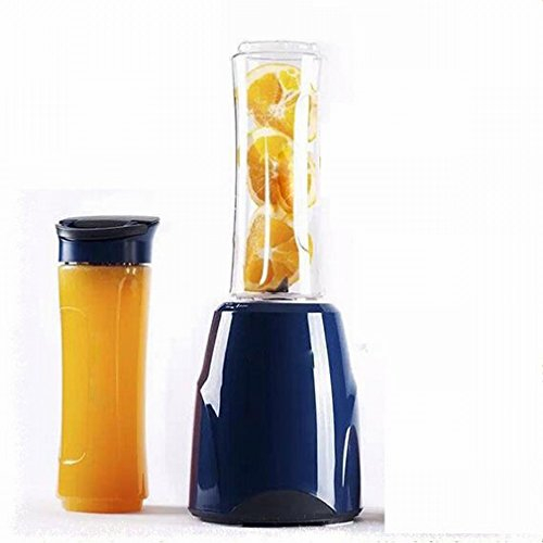 H Juicer Juicer Juice Machine Fruit Multi-purpose Baby Supplement Food Juice Machine Double Cup Gift,Bleu