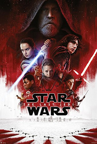 Nifty Star Wars Poster - Episode VIII - The Last Jedi - Hauptplakat - Krieg der Sterne (101,6 x 68,6 cm) + Geschenkverpackung. Verschenkfertig!