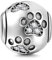 Hundepfötchen-Anhänger, aus 925er-Sterlingsilber, Tieranhänger, Geburtstagsanhänger, für Pandora-Bettelarmbänder weiß