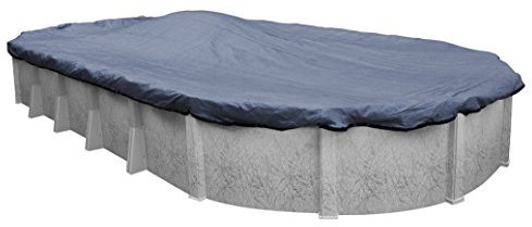 Pool Mate 422141-4-PM Extreme-Mesh Winter Oval Aufstellpool Abdeckung 6,4 x 12,5 m 4.XL Blau