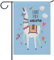Cartoon Llama Alpaka Einhorn Horn Garten Hofflagge Banner Haus Deko 30,5 x 45,7 cm Tier Herz klein Mini Deko doppelseitig Willkommen Flaggen für Urlaub Hochzeit Party Outdoor, Textil, multi, 28x40(in)