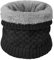 Yuson Girl Schlauchschal Herren Damen Loop Schal Outdoor Halsschlauch Dick Fleece Halswärmer Gefüttert Weichem Thermo Nackenwärmer Multifunktionstuch Strickschal(Schwarz)