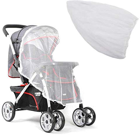 Universal Insektenschutz Kinderwagen Mückennetz für Kinderwagen Buggy Babywanne Babywiegen Babyschalen Sportwagen Jogger Moskitonetz Insektennetz Fliegennetz Stechmücken