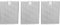 AllSpares Metallfilter (x3) für Dunstabzugshauben geeignet für Bosch, Siemens, Neff, Constructa und Viva 00353110/353110 (310x250x7mm)