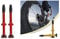 Eva Shop® 2 Stück - 1 Paar Premium Fahrrad Presta Ventile Ventilschäfte 60mm Ventil Tubeless Ventilschaft Scaleverandventil für Mountainbike und Trekking Fahrräder - Versand aus BRD (Rot)