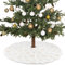 N/S Weihnachtsbaum Rock 30.7 Zoll, Runde Form Christbaumdecke, Schneeflocke weiß Plüsch, für Weihnachtsbaum Verzierung Bodendekoration Neujahr Weihnachten Deko(78CM) (B)
