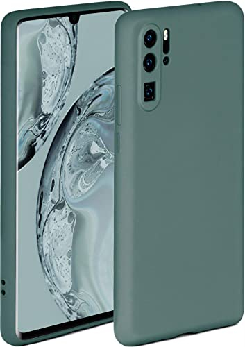 ONEFLOW Soft Case für Huawei P30 Pro/P30 Pro New Ed Hülle aus Silikon mit Kameraschutz, Silikonhülle mit erhöhtem Schutz fürs Display, Backcover Schutzhülle, weiche Handyhülle, Petrol