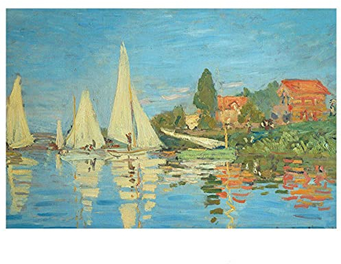 Van GogMonet Ölgemälde PVC Tischsets für Esstisch Sternennacht Druck Tee Untersetzer Hotel Küchenzubehör Wohnkultur-Berühmte Gemälde 10,Über 45x30CM