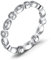 Jewelrypalace Modeschmuck Marquise Zirkonia Band Ring Damen, Hochzeitsringe Silber 925 Trauringe Eheringe für Frauen, Vorsteckring Stapelring Eternity Ring Bandring schmal, Ringe Set Schmuck 51