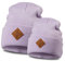 Soulbuddy Beanie - 2er Set Lavendel | Partnerlook-Set | 1 Herren oder Damen Wintermütze (One Size - 54-62 cm) und 1 Kinder Strickmütze (Größe M - 45-49 cm)