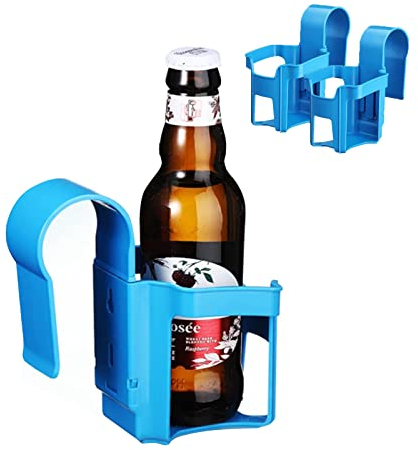 2Pcs Poolside Cup Holders No Spills Pool Cup Holder for Above Ground Pool, Frame Pool, Inflatable Pool, Hot Tub Swim Pool Drink Holder Swimming Pool Side Beverage Beer Bottle Rack for Water Party