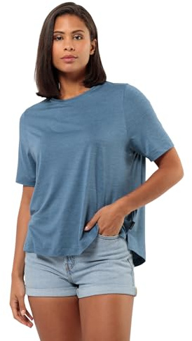 Jack Wolfskin Damen TRAVEL T W T-Shirt, Elemental Blue, Small