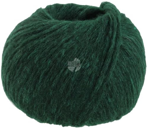 LANA GROSSA Spuma | Zartes Schlauchgarn mit hohem Naturfaseranteil | Handstrickgarn aus 80% Schurwolle (Merino Fein) & 20% Polyamid | 50g Wolle zum Stricken & Häkeln | 110m Garn FB12