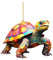 Christbaumschmuck Bunte Schildkröten,2D Acryl Weihnachtsanhänger Deko, Lustig Bunte Schildkröten Weihnachtsbaumschmuck, Weihnachtsdeko, Weihnachtsbaum hängen Weihnachten Anhänger (C, 8cm)