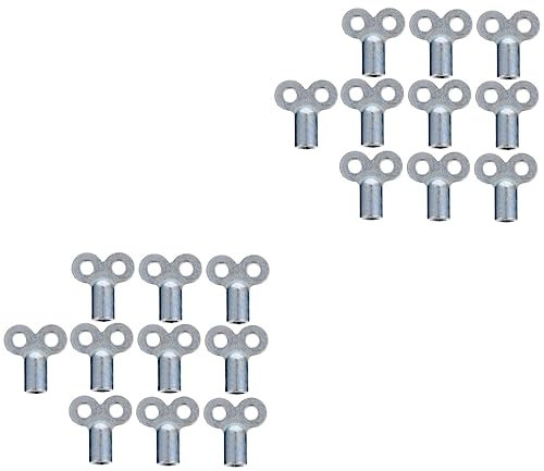 jojofuny 20pcs Radiator Vent Key Hive Radiator Valve Key Air Plumbing Accessories Kit