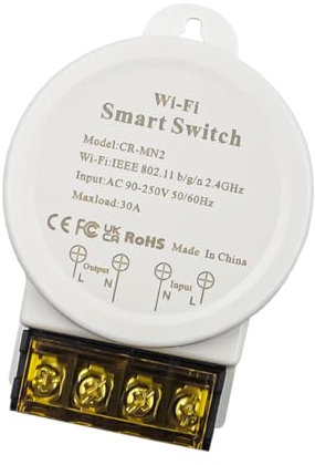 DollaTek Wifi Relay 30A Interruptor Inteligente con Monitor de Energía Control Remoto Temporización Compatible con Echo y Home Smart Life Tuya