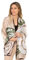 Trillion London® Designer-Seidenschal für Damen, Frühlingskollektion, leichtes Halstuch, Gelb-Braun, Large