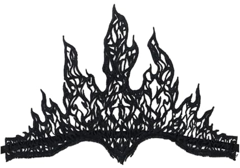 Halloween-Haarband für Teenager, Studenten, mit Spitze, Flammen-Design, Cosplay, Königin, Stirnbänder, Halloween-Aufführungen, Haarreif, Spitzen-Haarbänder für Damen, Haarschmuck für Damen,