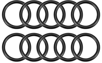 TOP-VIGOR 10Pcs Nitrile Rubber O-Rings, 14mm OD 8mm ID 3mm Width Metric Sealing Gasket, Rubber Washers O Rings Spacers for Faucet Plumbing Automotive Repair, Black