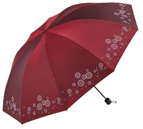 FEELIN Ombrello da Viaggio Ombrelli per la Pioggia Ombrello Ombrellone grande a dieci ossa Ombrellone da pioggia o sole Ombrello Pieghevole Antivento(C)