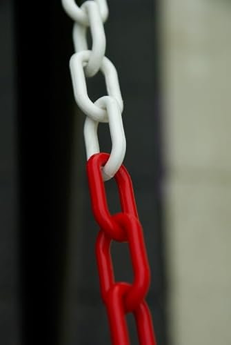 Absperrkette | Rot-Weiß | Kunststoff | 25M Ø8mm